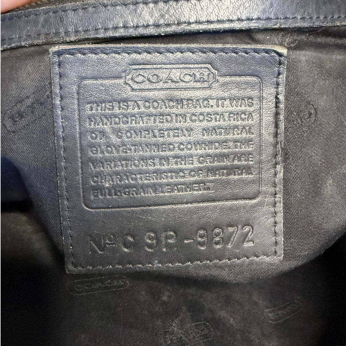 COACH Vintage Compartment 9872 Costa Rica Tote Bag Shoulder Bag