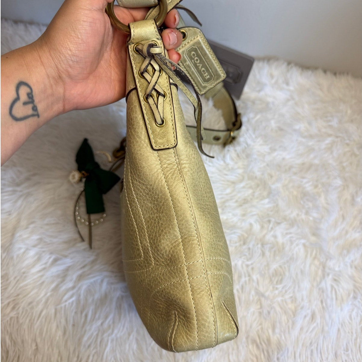 y2k COACH Vintage 2006 Sage 10398 Chelsea Shoulder Bag Crossbody