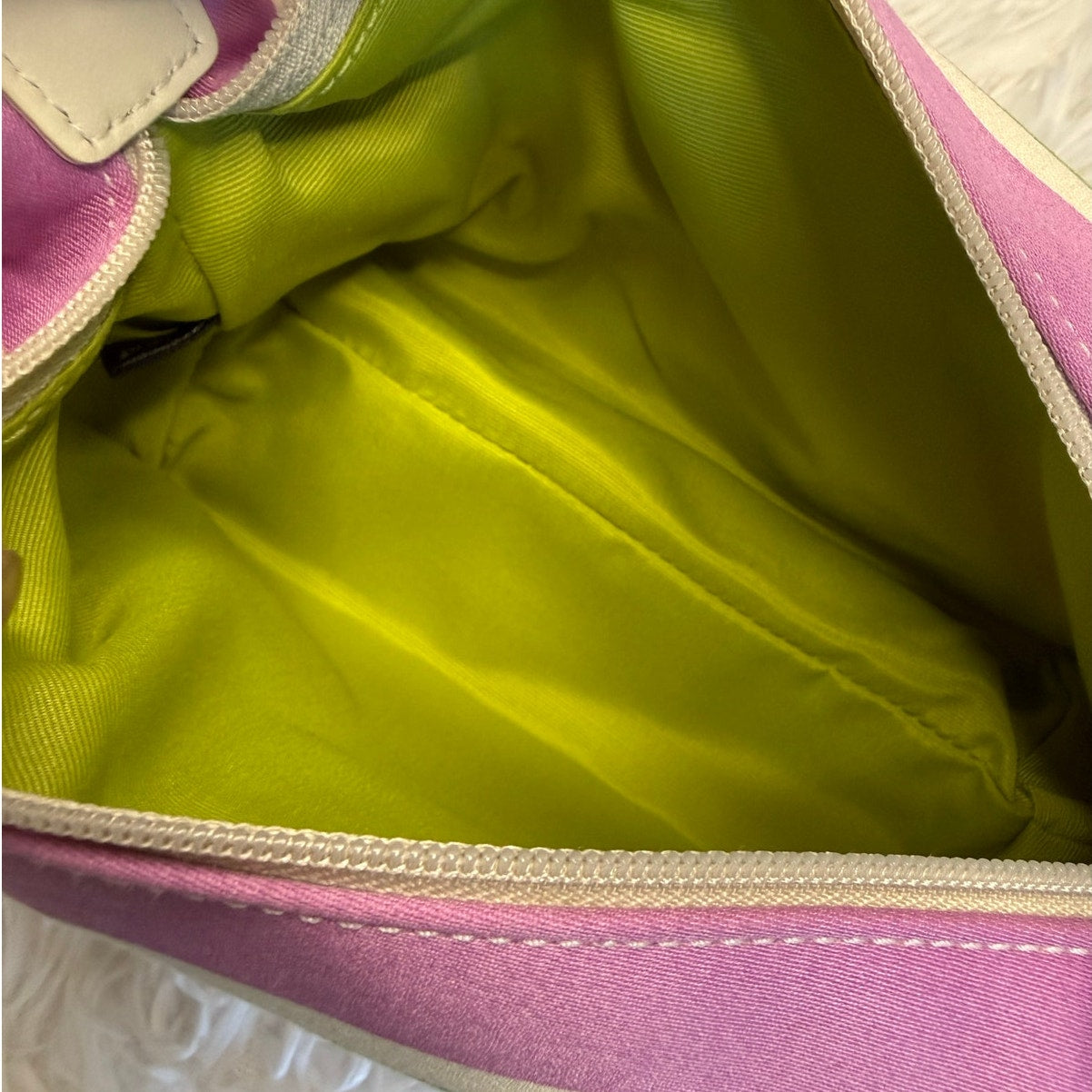 y2k COACH F40494 Hampton Stripped Mini Bag Purse