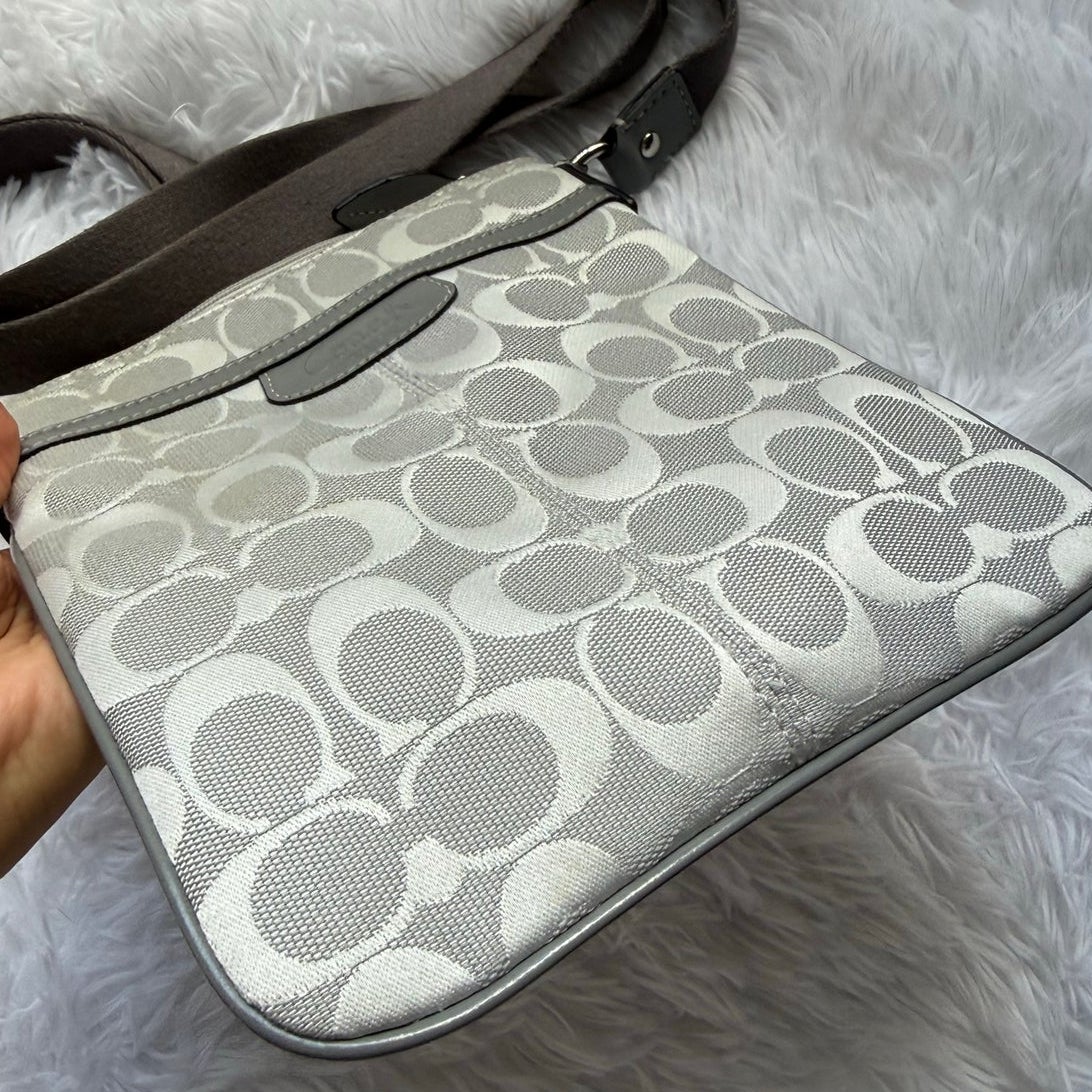 y2k COACH Ashley Gray Signature Crossbody