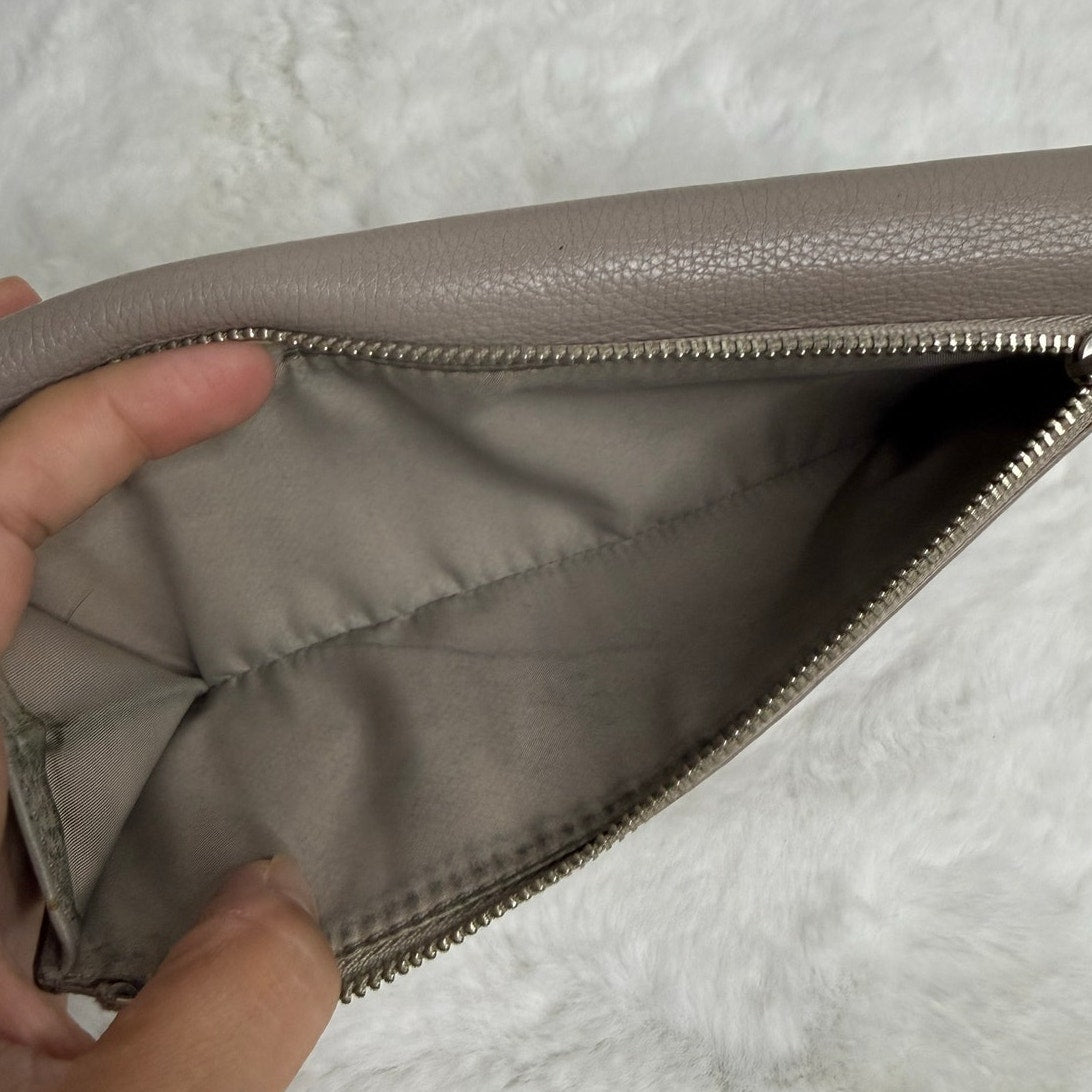 COACH Gray Trifold Wallet