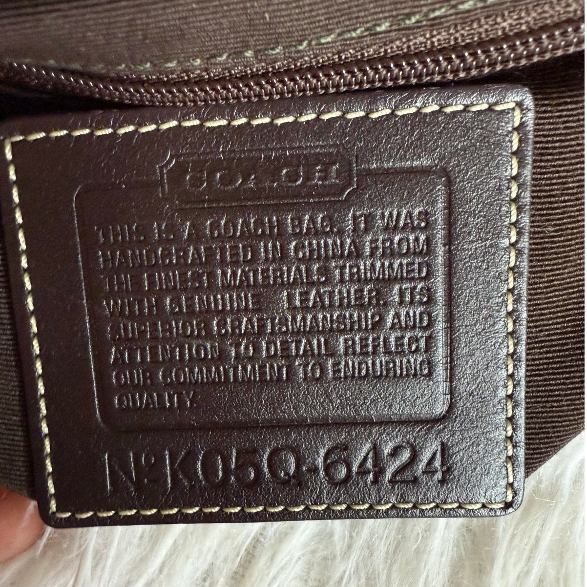 y2k Coach Vintage Brown Stud Gold Hobo Mini Purse Shoulder Bag