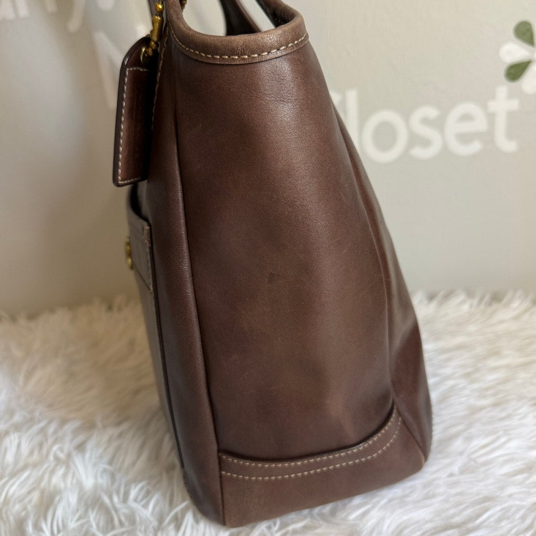 y2k Coach Legacy Mahogany Ergo Hobo Shoulder Bag