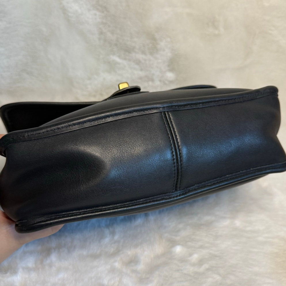 Vintaged Coach Willis 9927 Navy Top Handle Crossbody Shoulder Bag