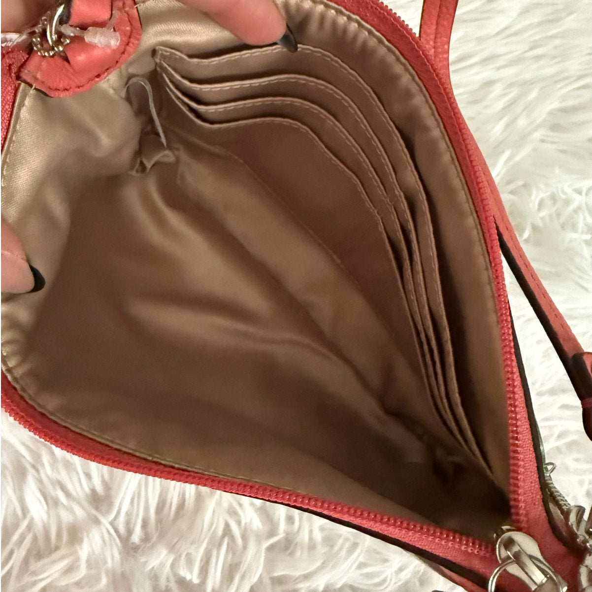 NWT COACH Campbell Signature Laura Mini Purse Wristlet F51661