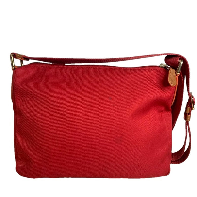 COACH Red Orange Brown Nylon Crossbody