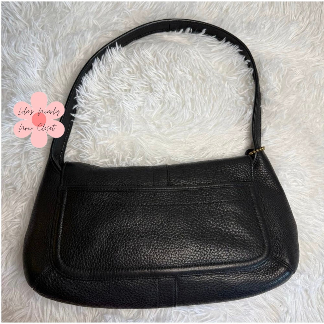 y2k COACH 11614 Ergo Flap Turnlock Shoulder Bag