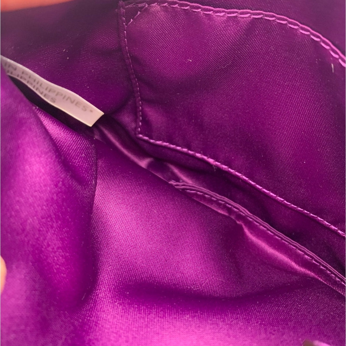 COACH Patent Leather Purple Heart Wristlet