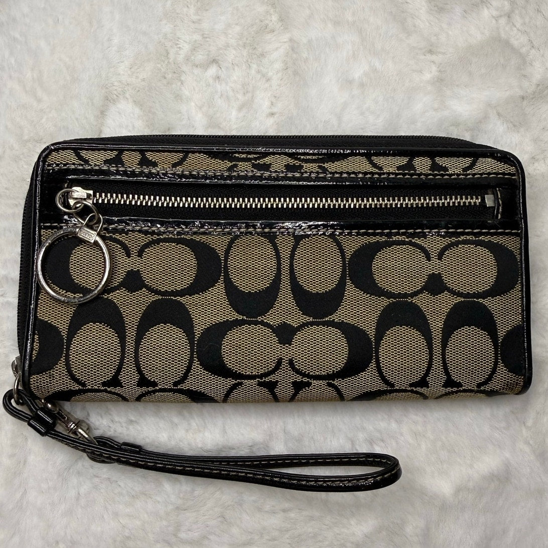 Coach Black Wristlet Wallet
