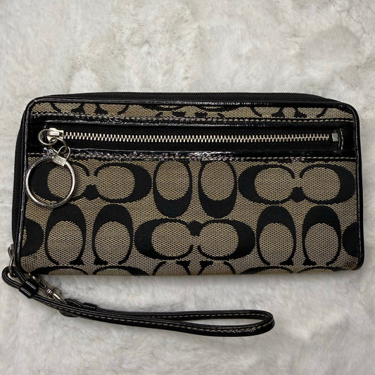Coach Black Wristlet Wallet
