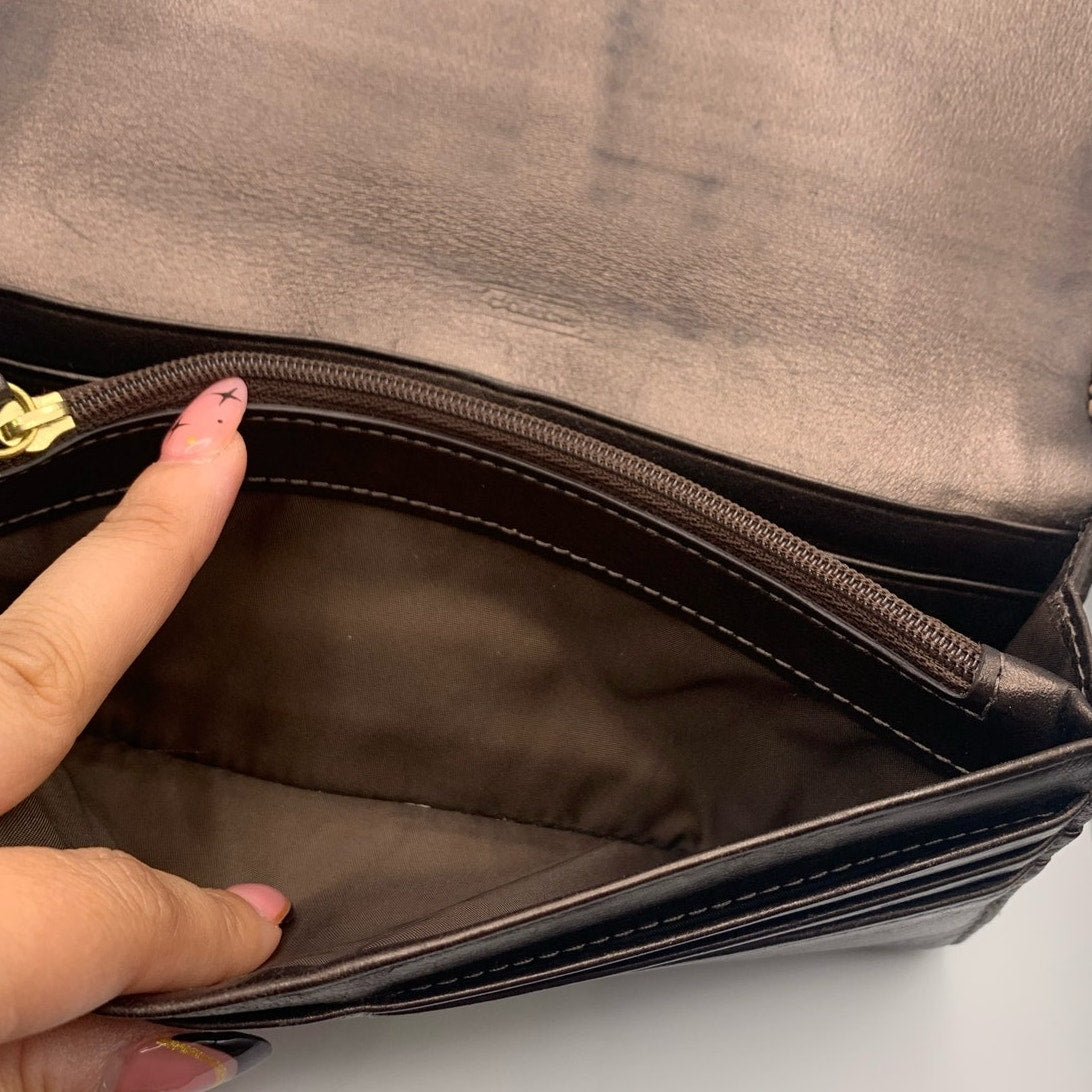 COACH Metallic Brown Wallet