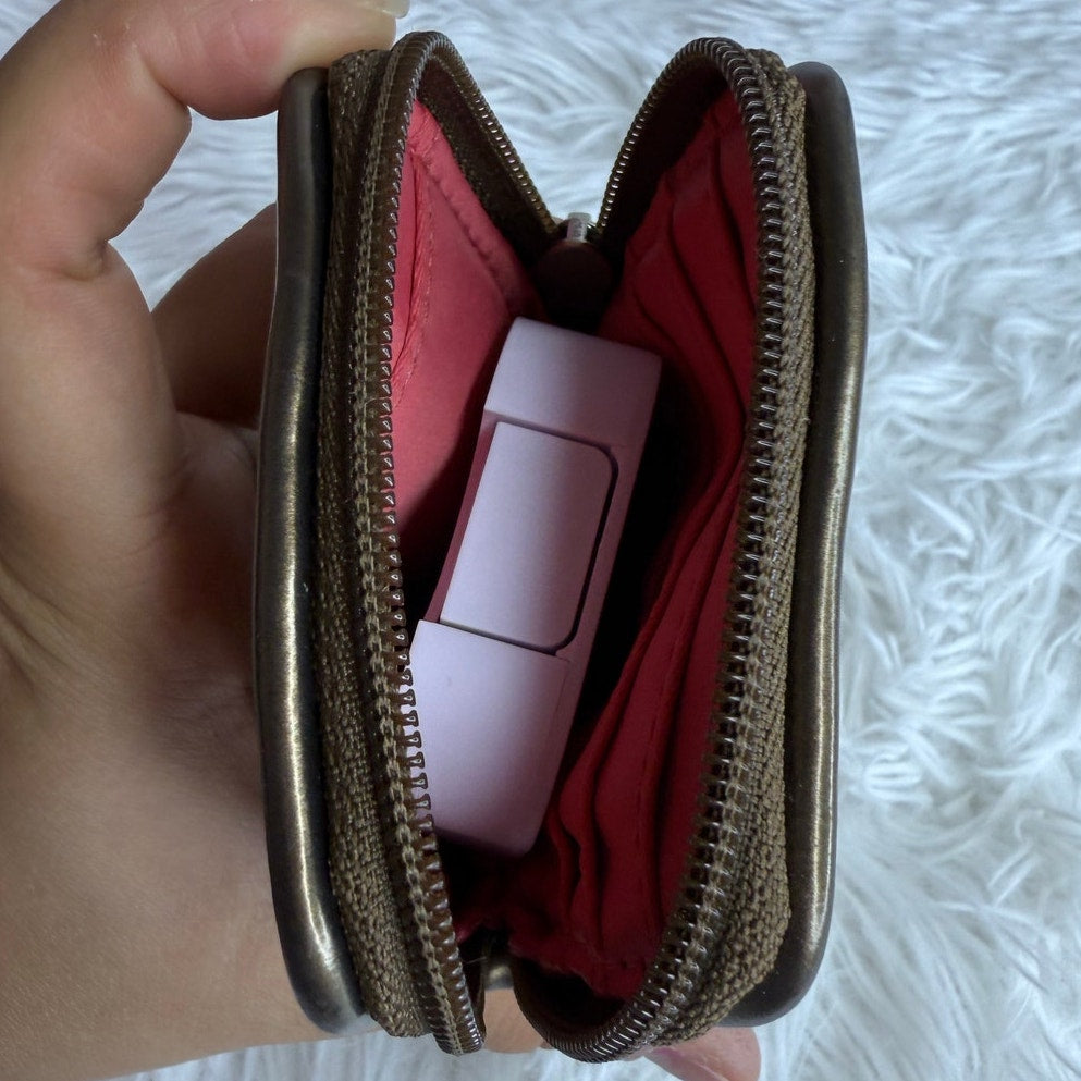 SALE COACH Bronze Signature Cardholder Card holder