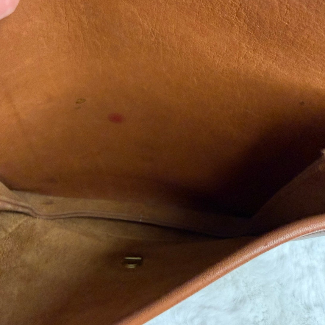 Vintage Coach 5130 Project Station British Tan Leather Crossbody Bag Purse