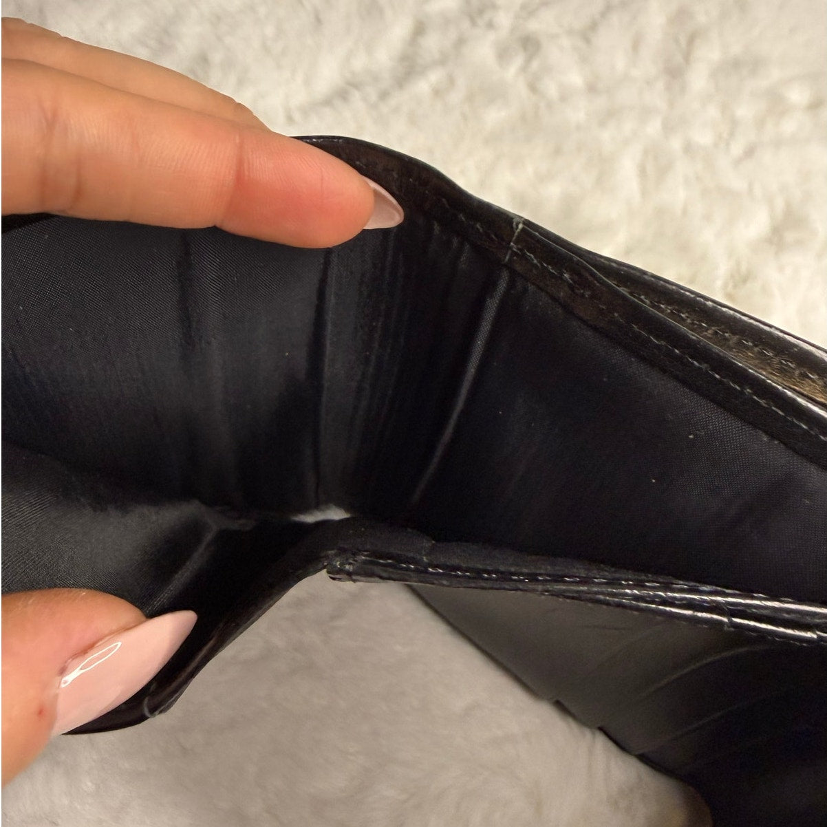 y2k COACH Vintage Black Kisslock Wallet