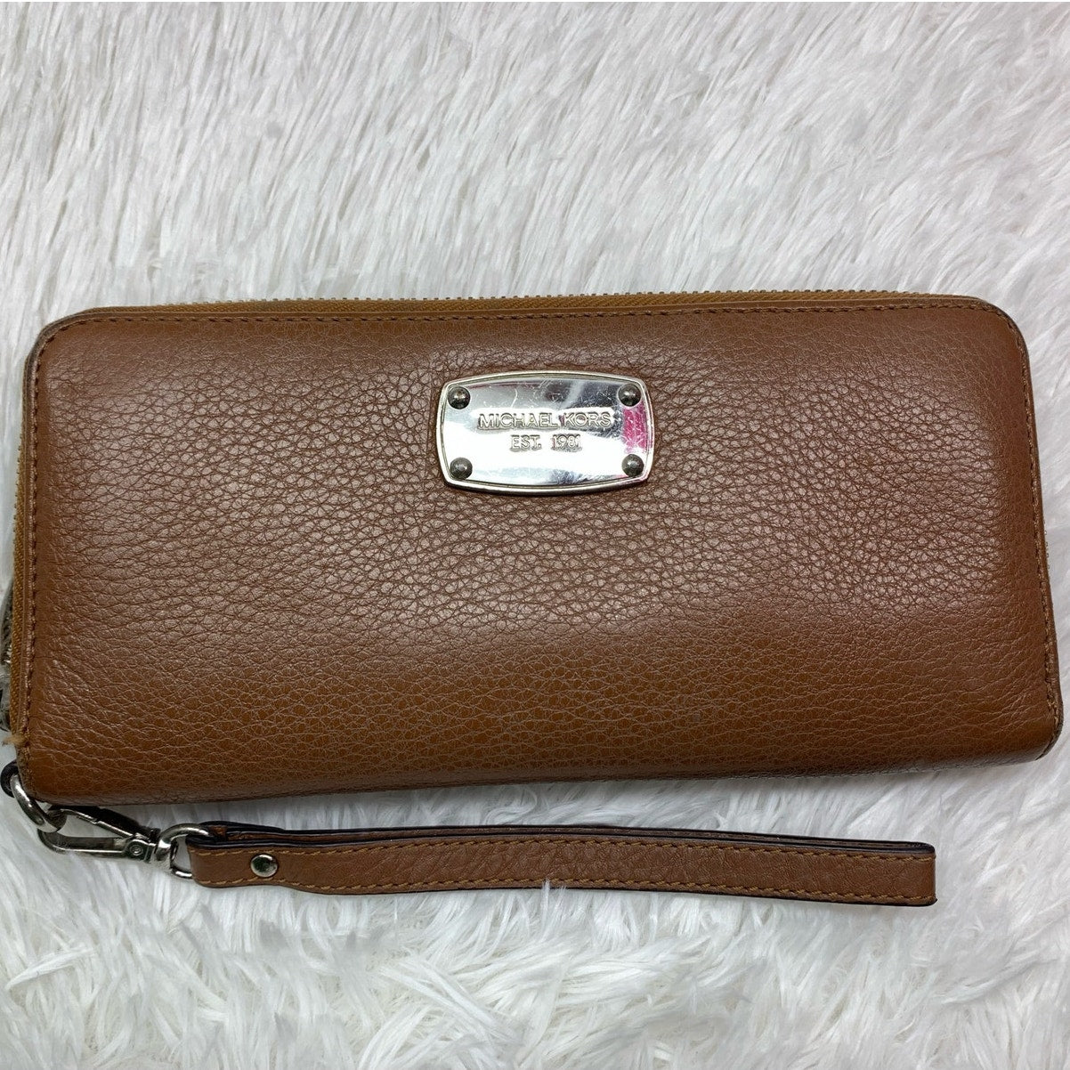 Michael Kors Brown Zip Around Wallet