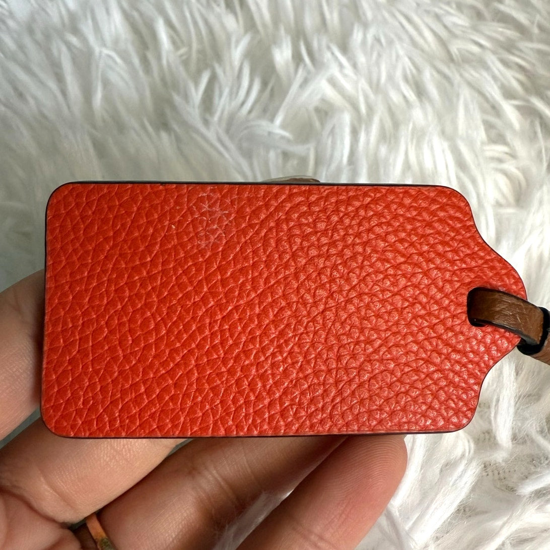 2.5" COACH  Fob Bag Charm Hang tag Hangtag