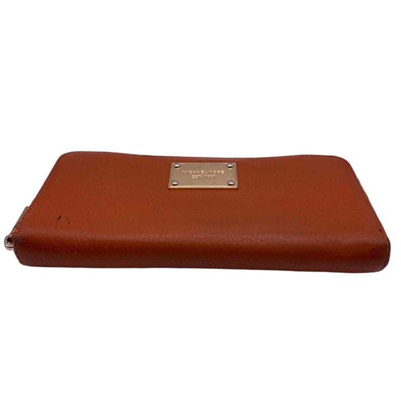 Michael Kors Burnt Orange Zip Around Wallet