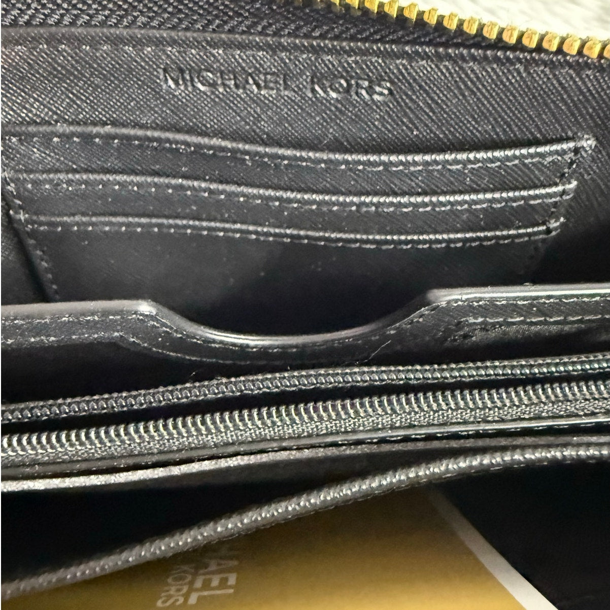 NWOT Michael Kors Black Zip Around Wallet