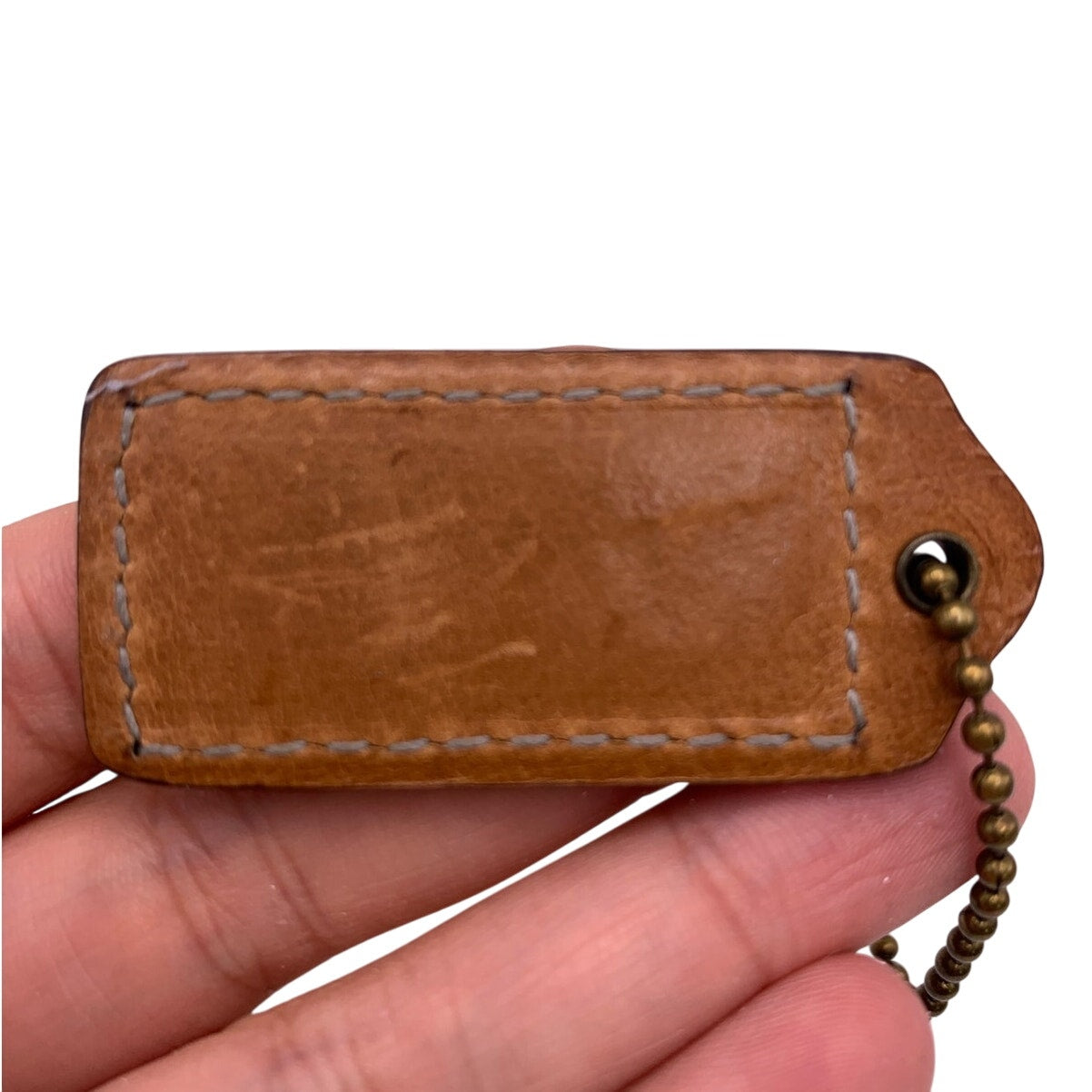 1.5" y2k COACH Vintage Fob Bag Charm Hang tag Hangtag