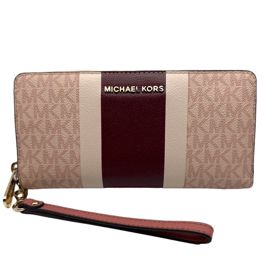 MICHAEL KORS JET SET TRAVEL CONTINENTAL WALLET IN BALLET MULTI