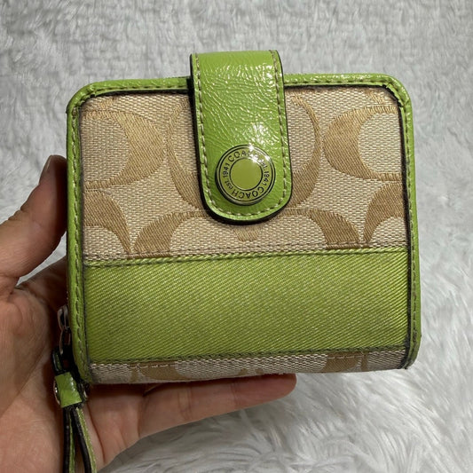 y2k Coach Lime Wallet