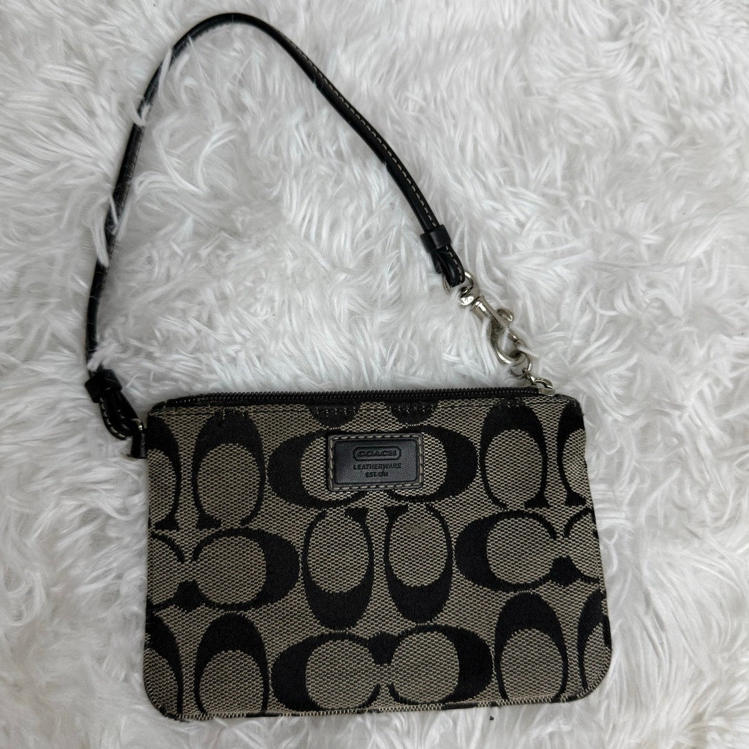 y2k Coach Black Wristlet