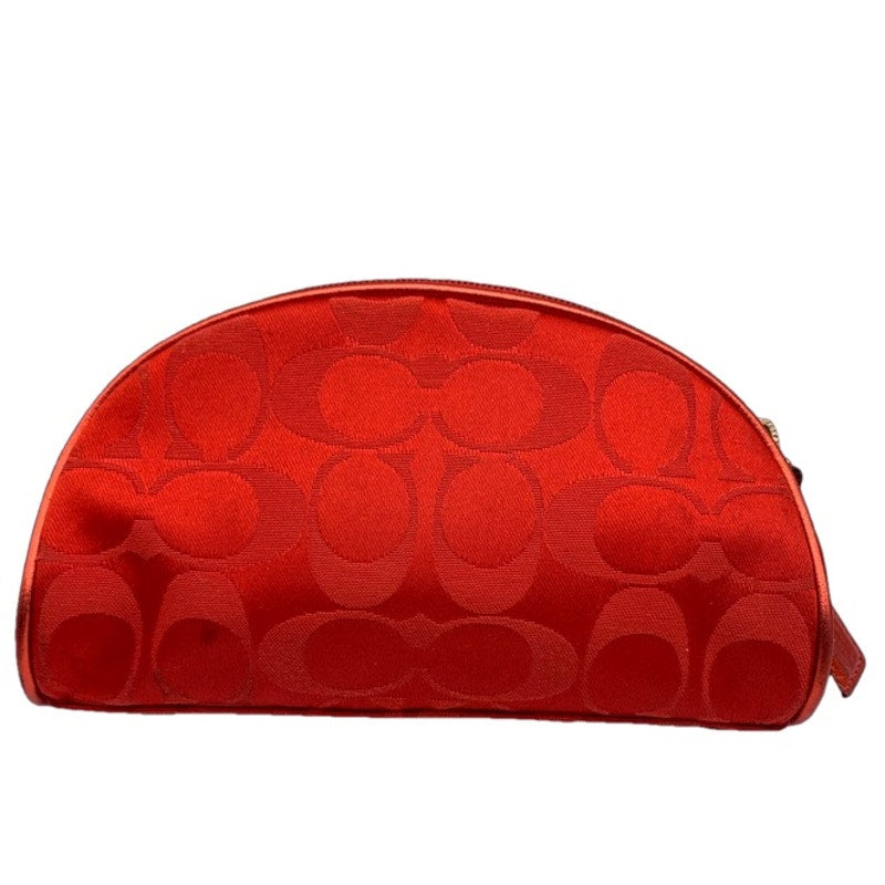 COACH Red Limited Edition Estee Lauder 2010 Cosmetic Make Up Bag