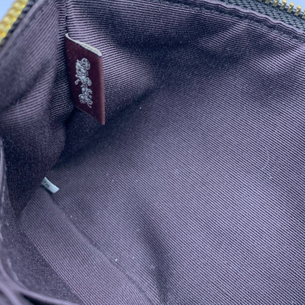 SALE COACH Brown Signature Canvas Wristlet