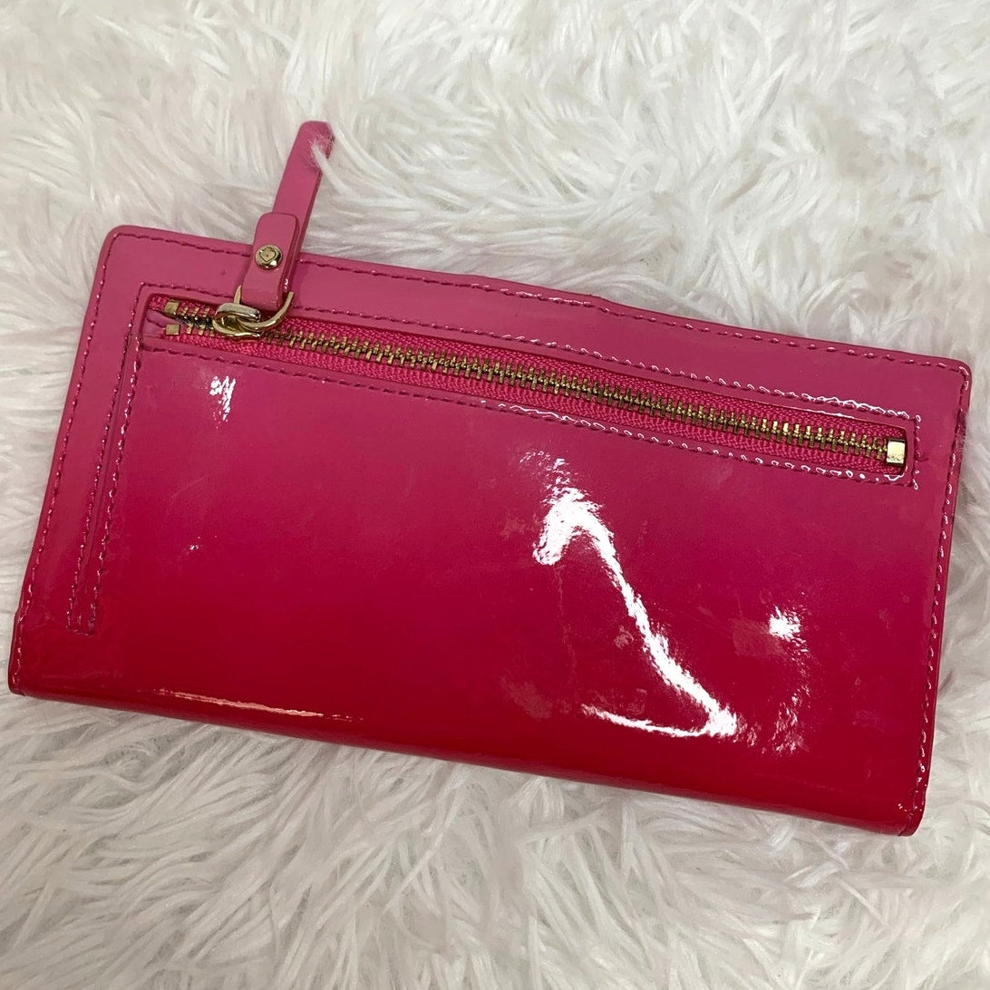 Kate Spade Stacy Slim Bifold Cedar Street Pink Ombré Patent Wallet