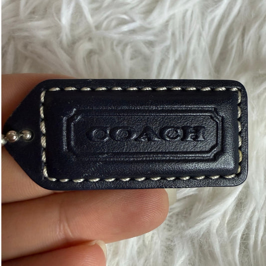 1.5" y2k COACH Vintage Fob Bag Charm Hang tag Hangtag