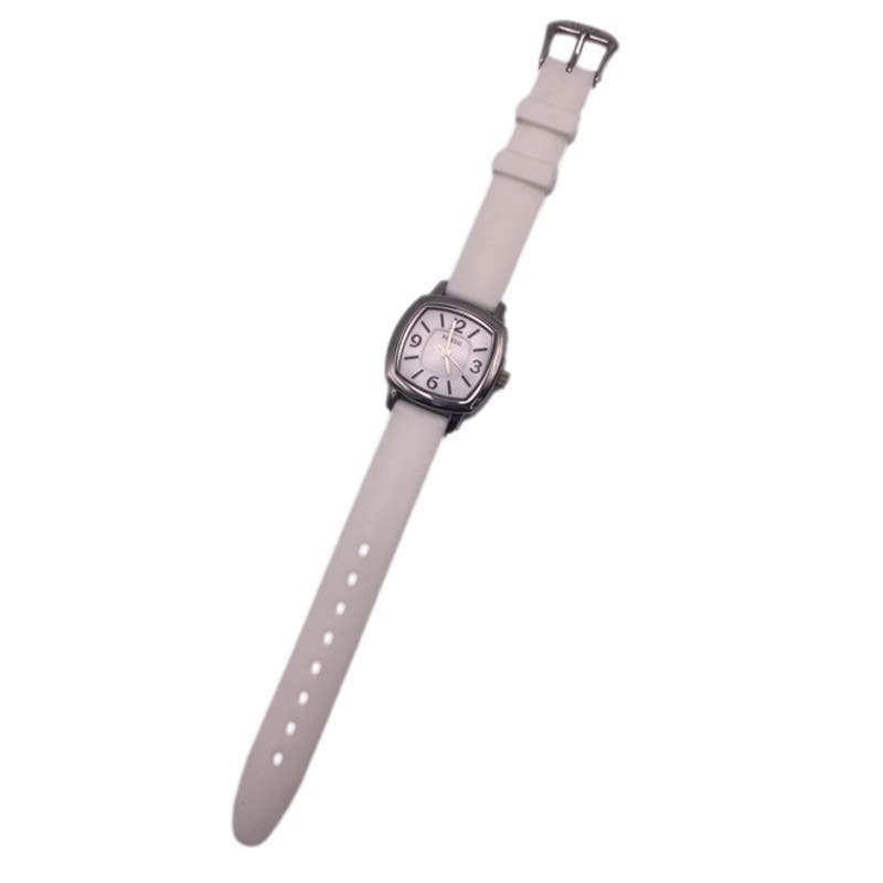 Fossil Silver-tone Rubber Band Ladies Wristlet Watch