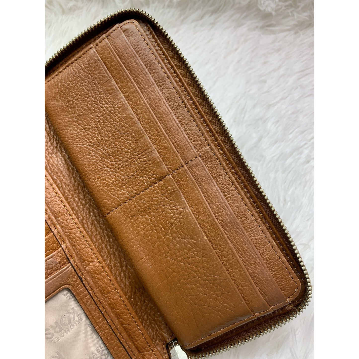 Michael Kors Brown Zip Around Wallet