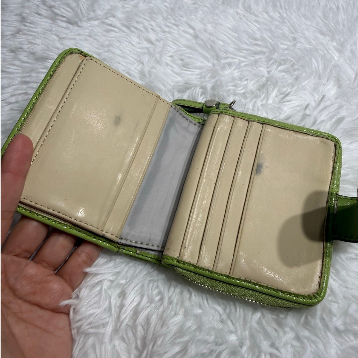 y2k Coach Lime Wallet