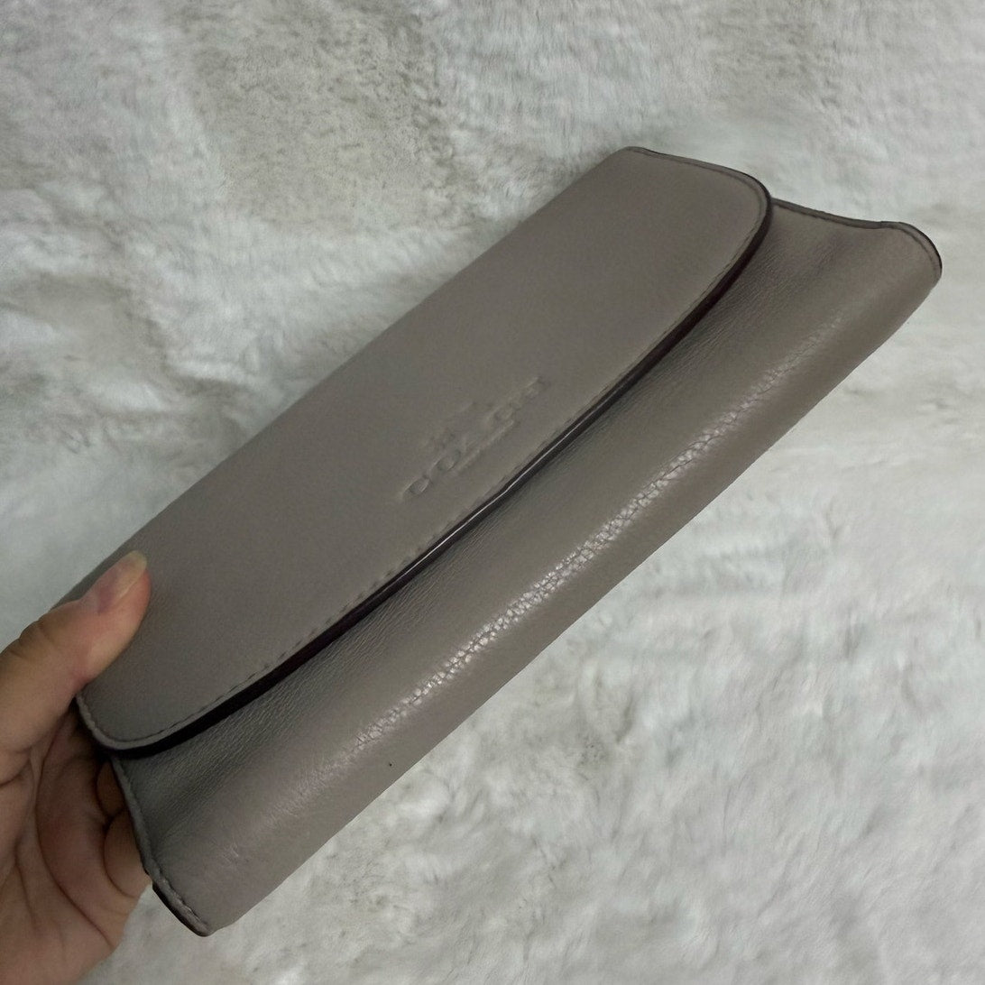 COACH Gray Trifold Wallet