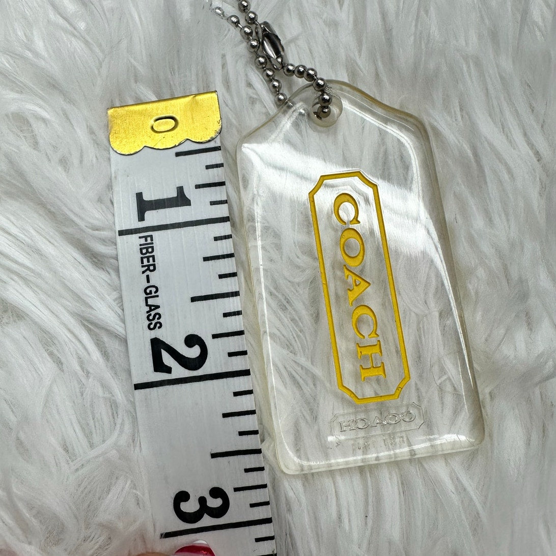 COACH Clear Replacement Hang Tag Bag