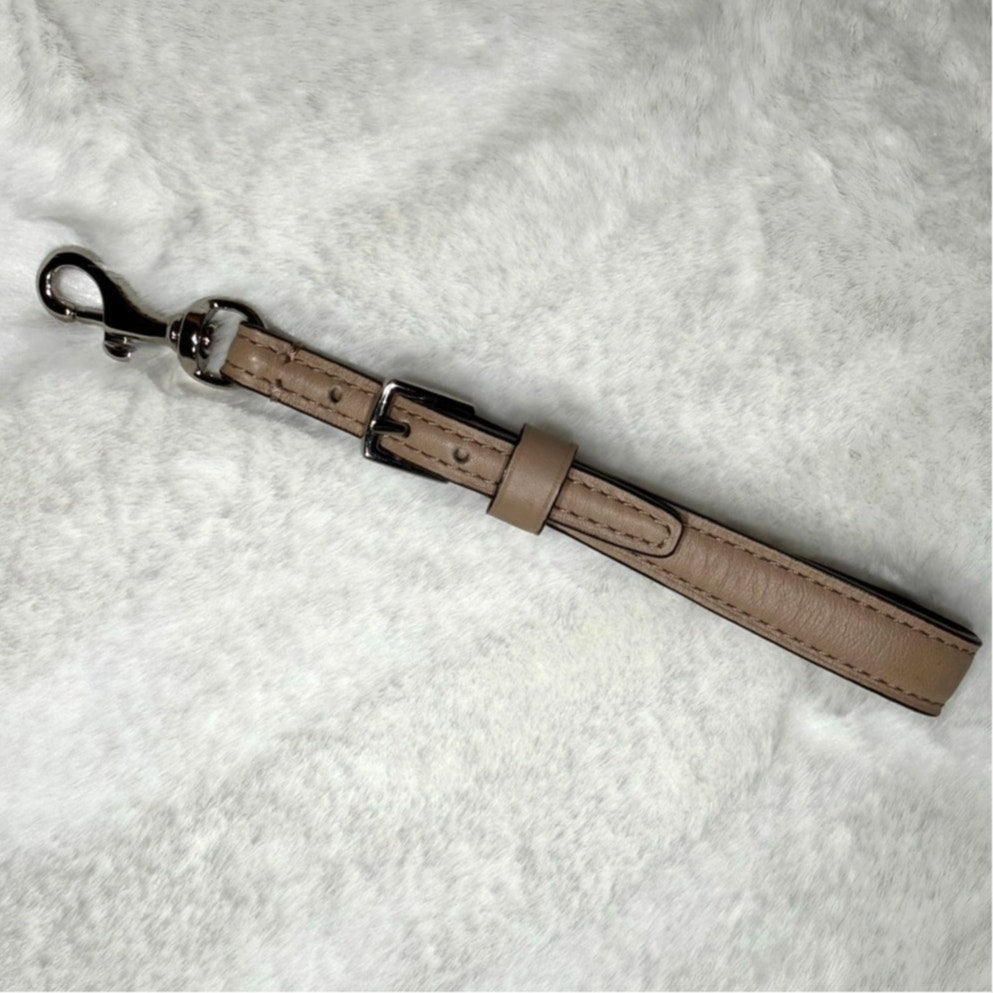 Tan Silver Wristlet Replacement Strap