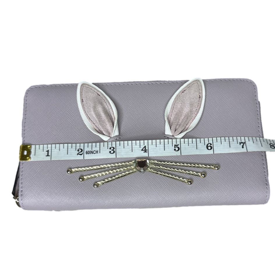 Kate Spade New York Hop To It Rabbit Easter Bunny Whiskers Tail Wallet