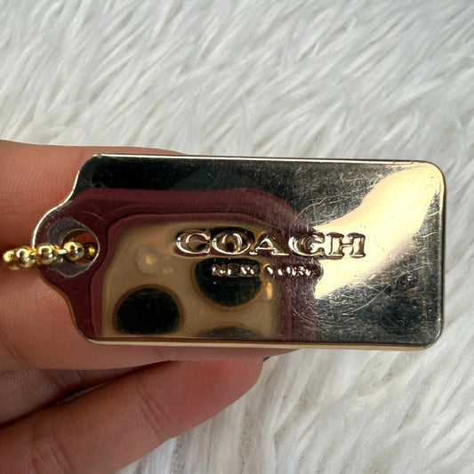 1.5" COACH  Fob Bag Charm Hang tag Hangtag