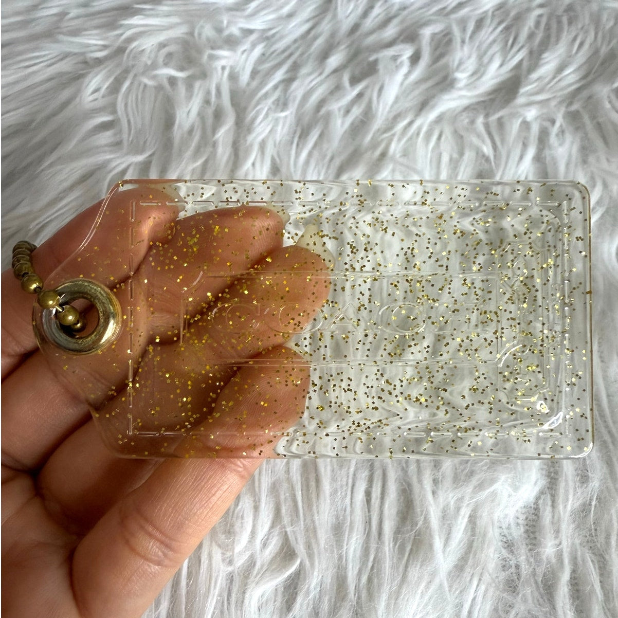 3" COACH Poppy Fob Bag Charm Hang tag Hangtag