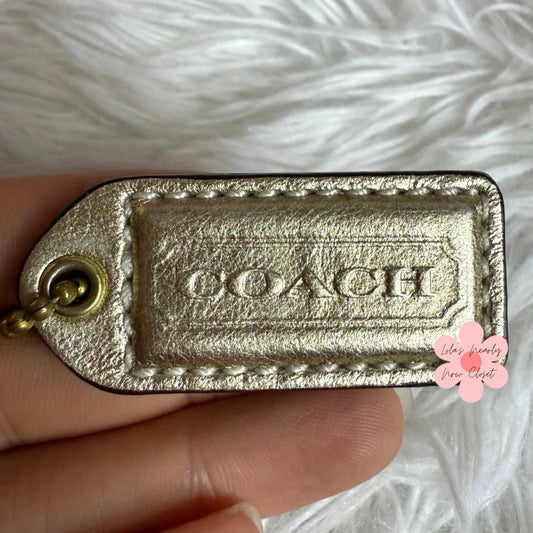 1.5" y2k COACH Fob Bag Charm Hang tag Hangtag