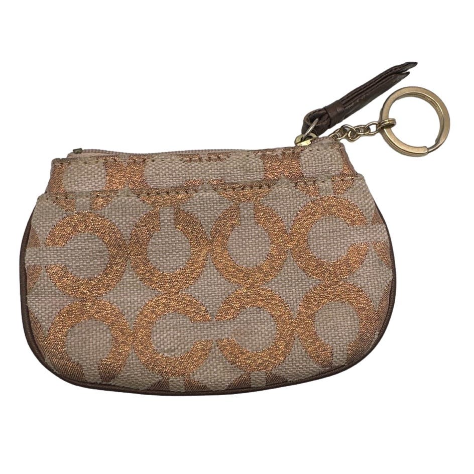 COACH Signature Canvas Coin Purse / Key chain