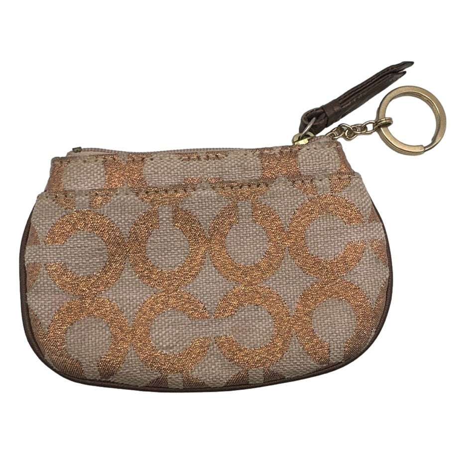 COACH Signature Canvas Coin Purse Key chain