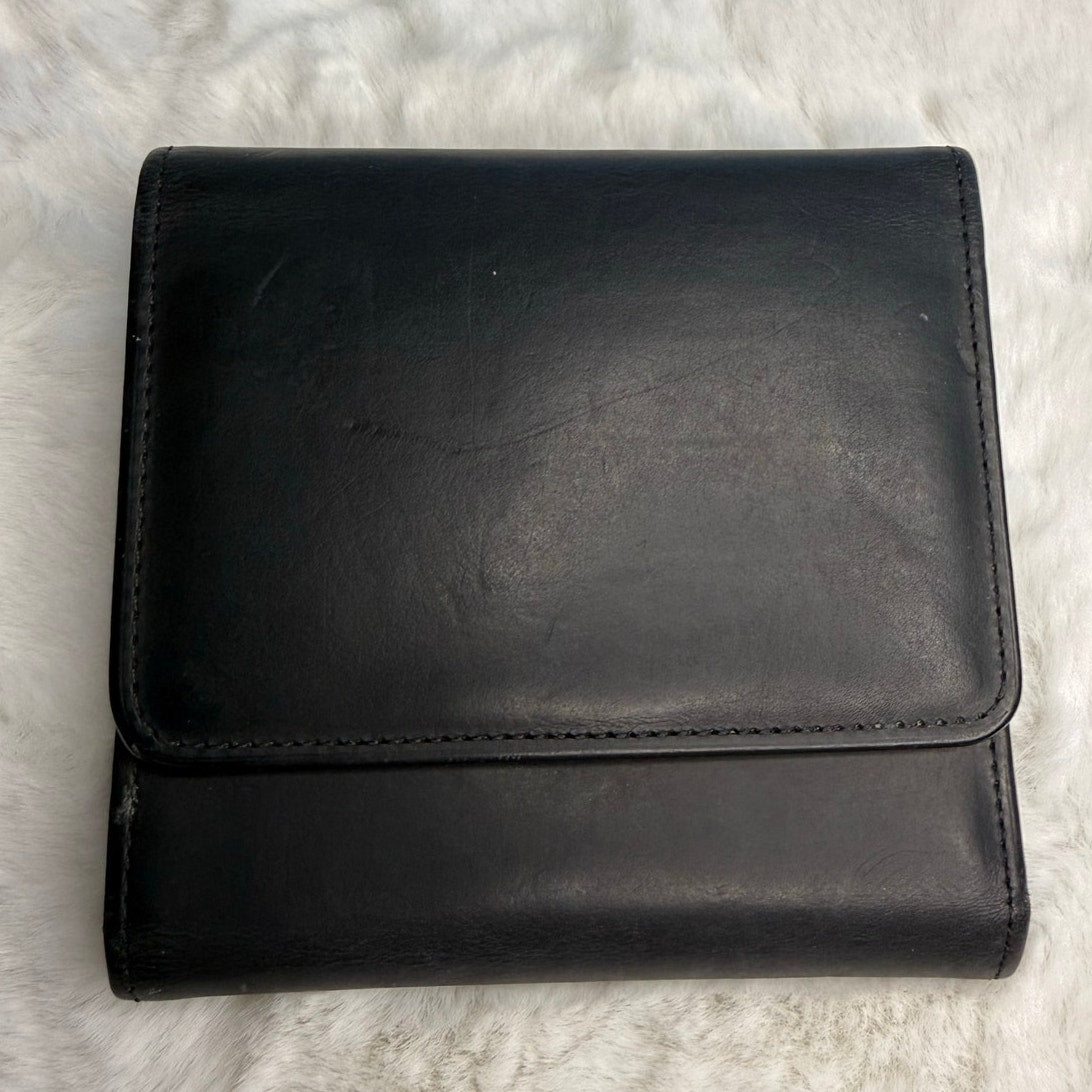 Vintage Coach Black Kisslock Med Wallet