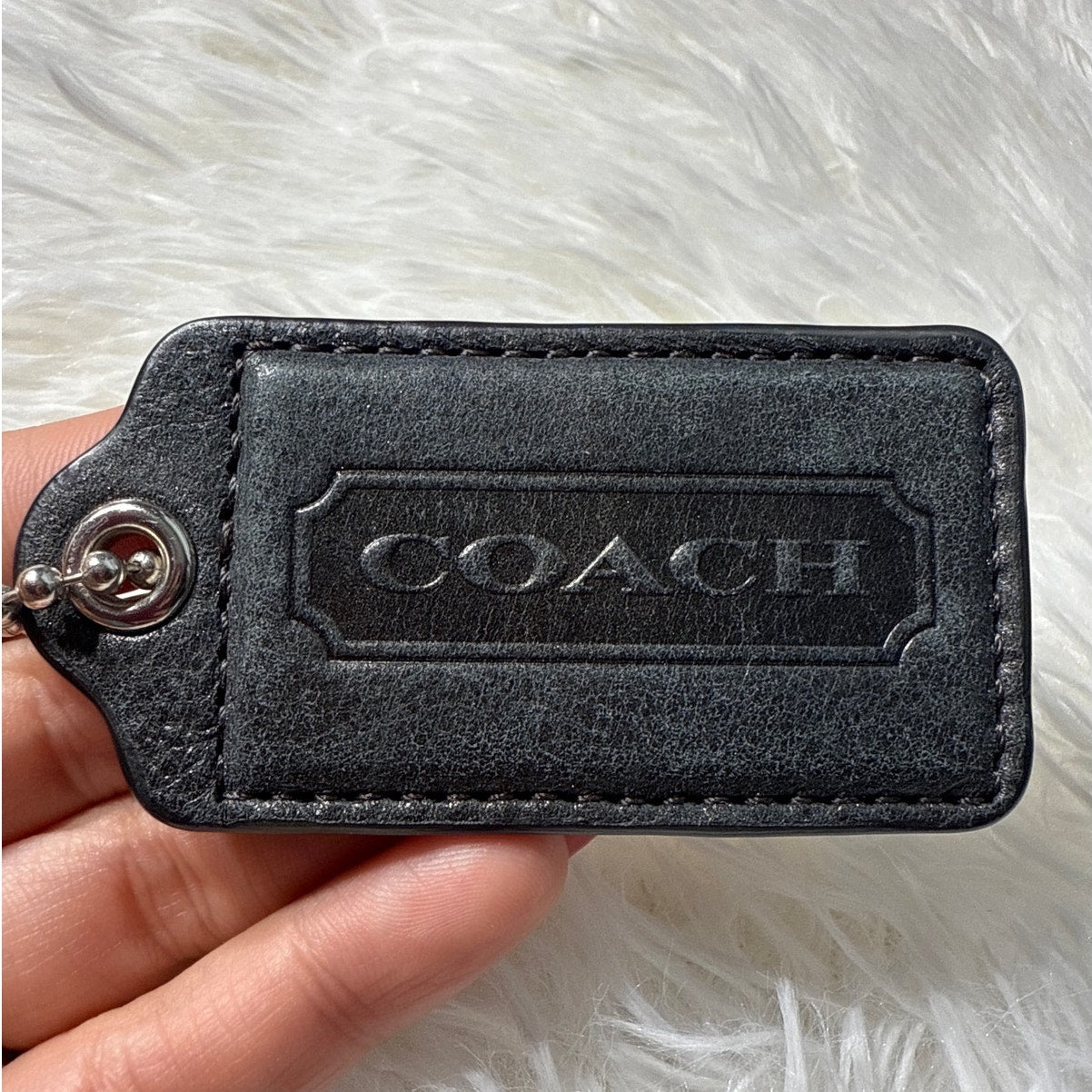 2” COACH Fob Bag Charm Hang tag Hangtag