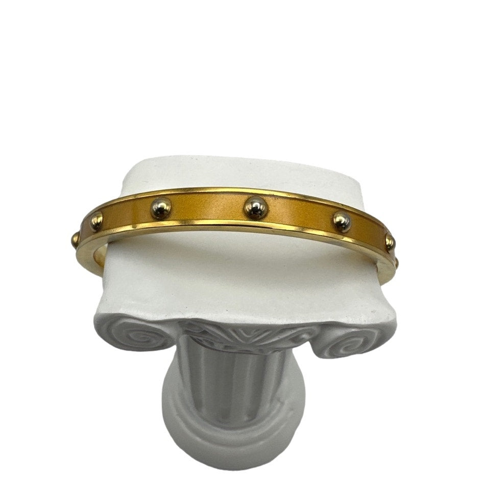 COACH Stud Bangle Bracelet Gold-tone plated