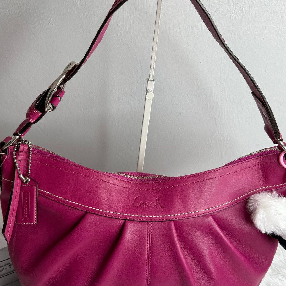NWT y2k COACH Soho Pleated Leather Large Hobo Shoulder Bag F1373100