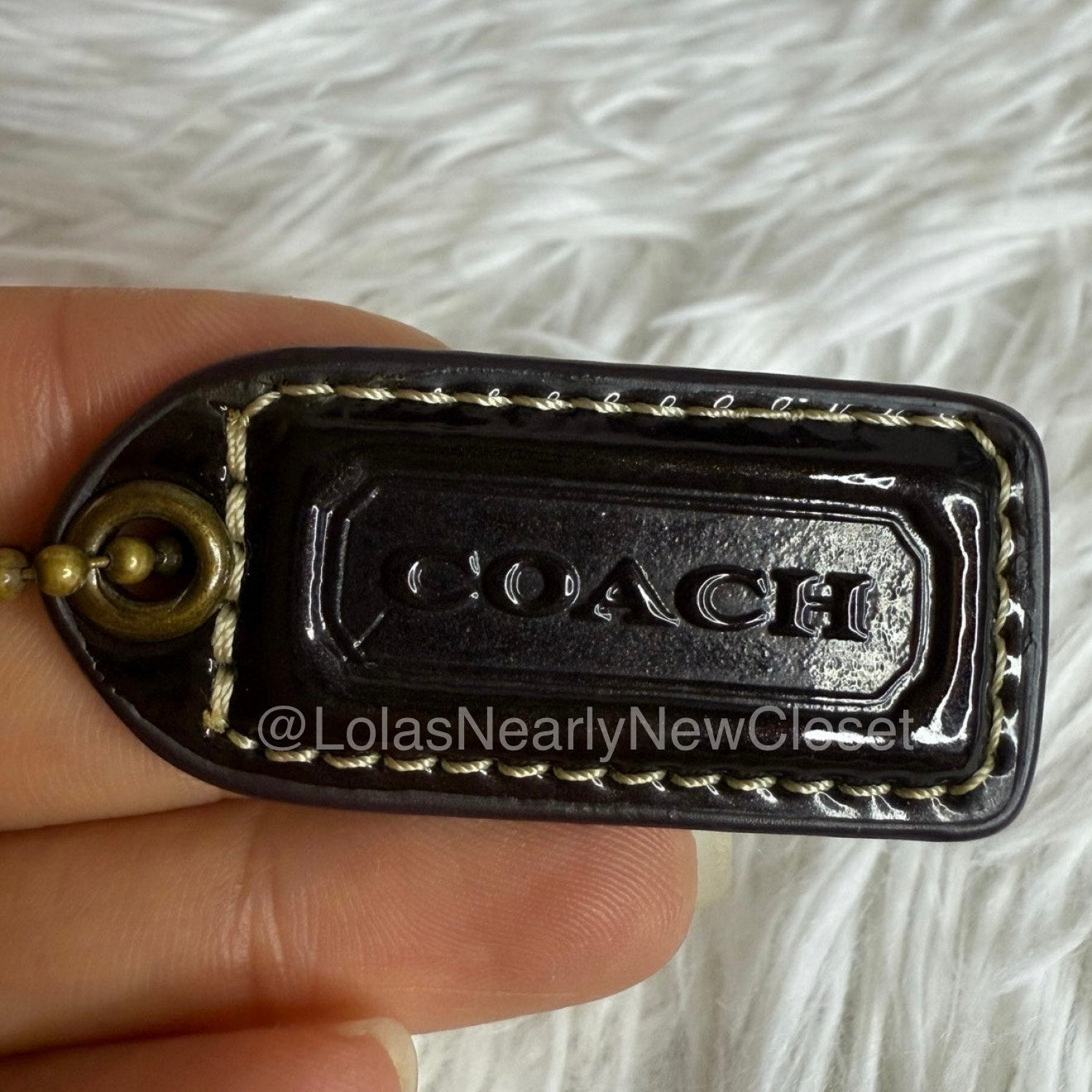 1.5" y2k COACH Special Edition 2004 Fob Bag Charm Hang tag Hangtag