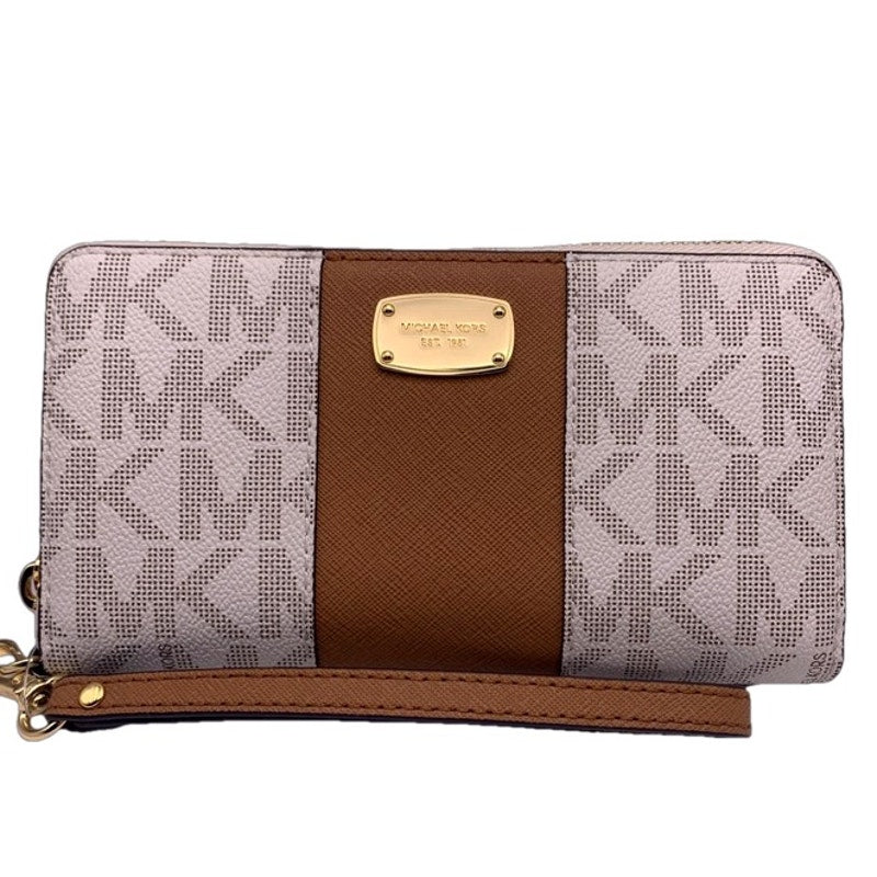 NWT Michael Kors Jet Set Long Multifunction Phone Case Wallet Wristlet