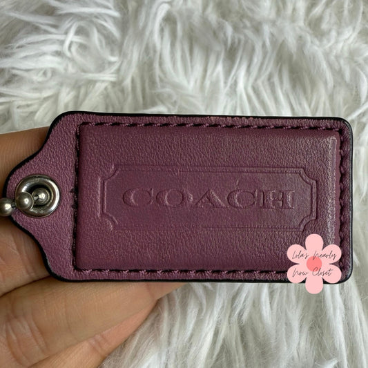 2" COACH Fob Bag Charm Hang tag Hangtag