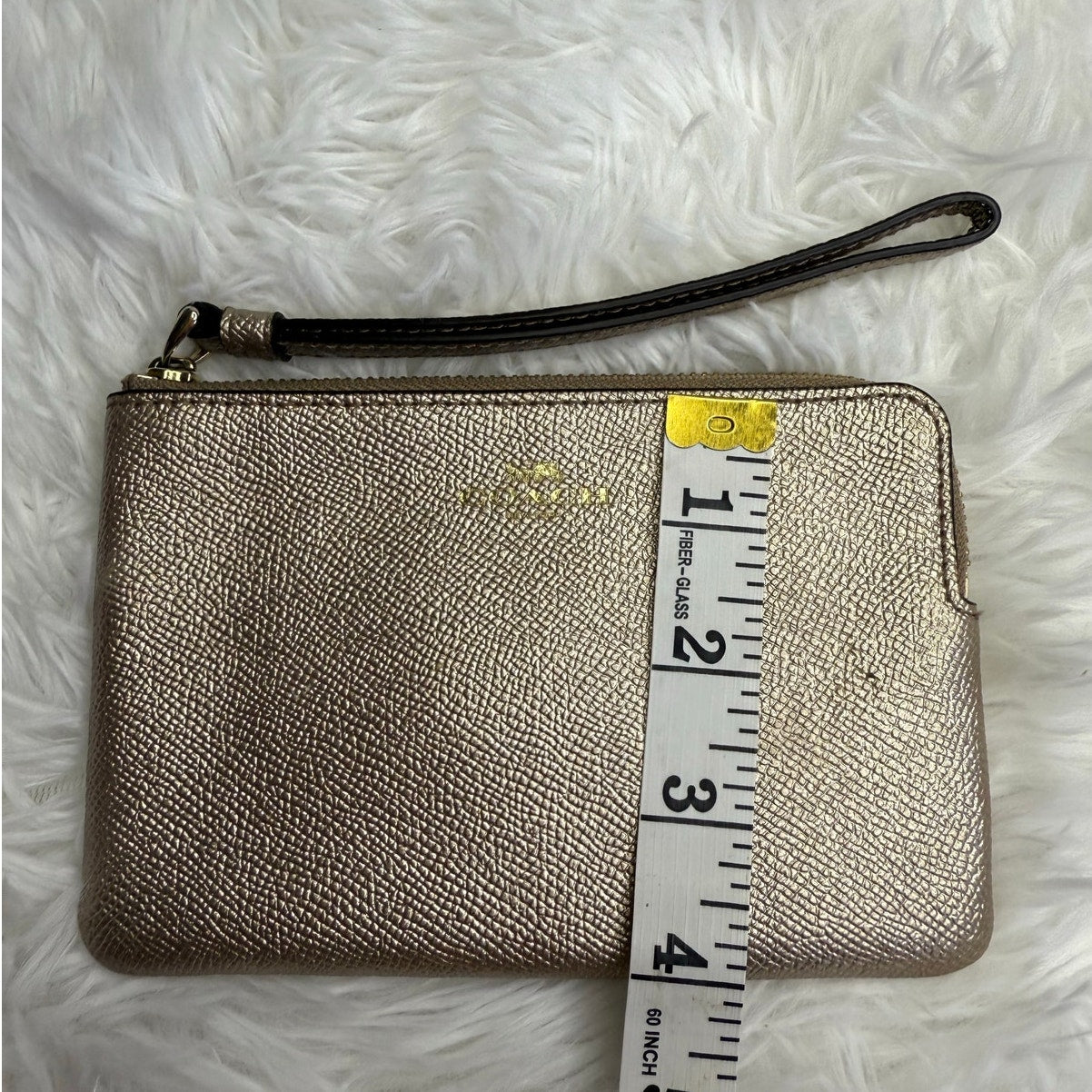 COACH Gold Slim Wristlet